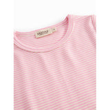 MarMar Modal Fine Rib Pink Stripe Tani T-shirt