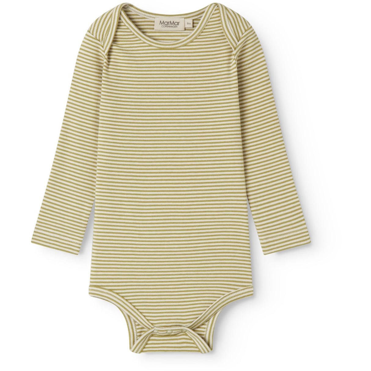 MarMar Modal Fine Rib Olive Stripe Ben Body