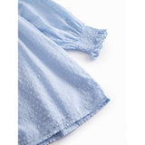 MarMar Fine Dobby Windy Blue Drissy Kjole