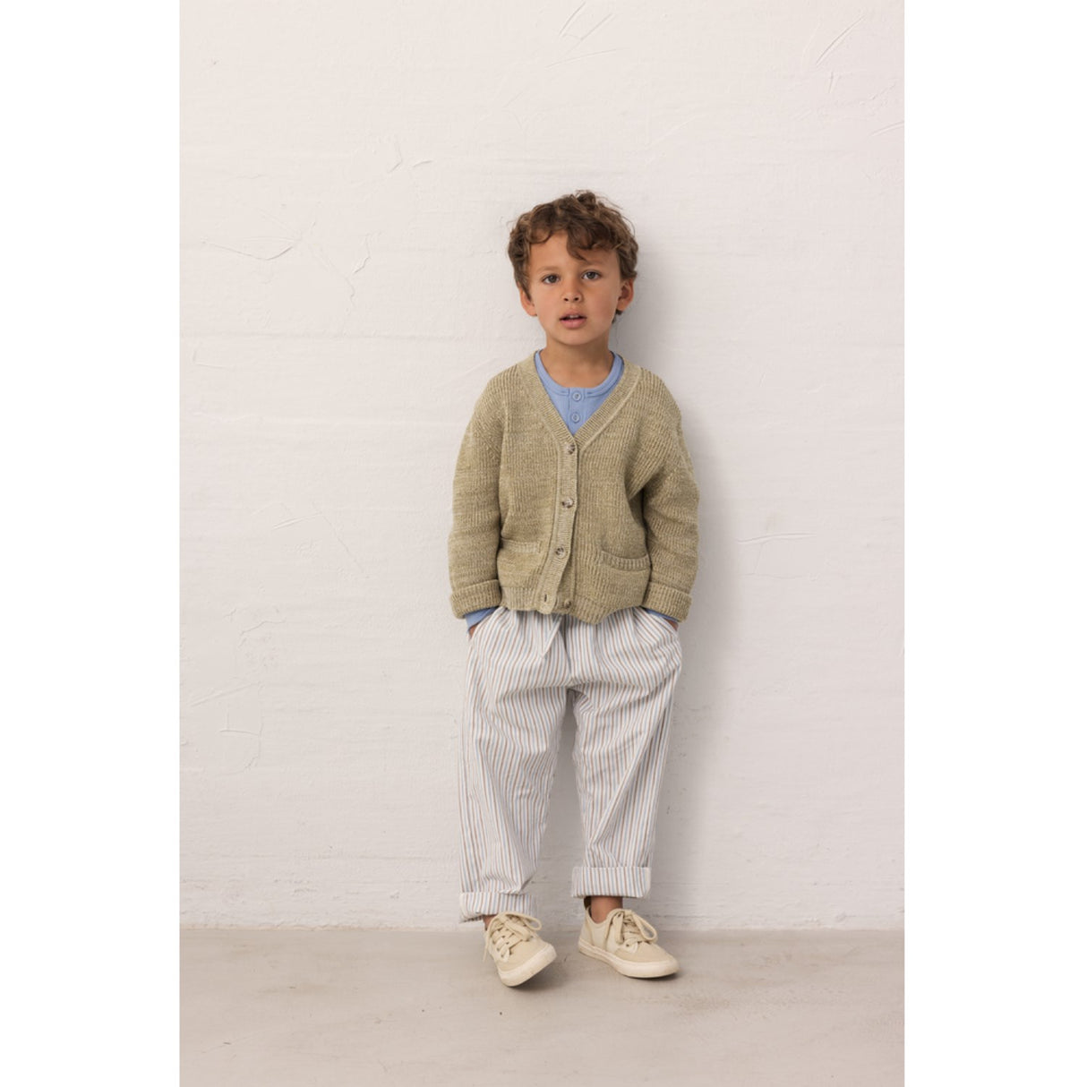 MarMar Cotton Blue Iris Stripe Plano Bukser