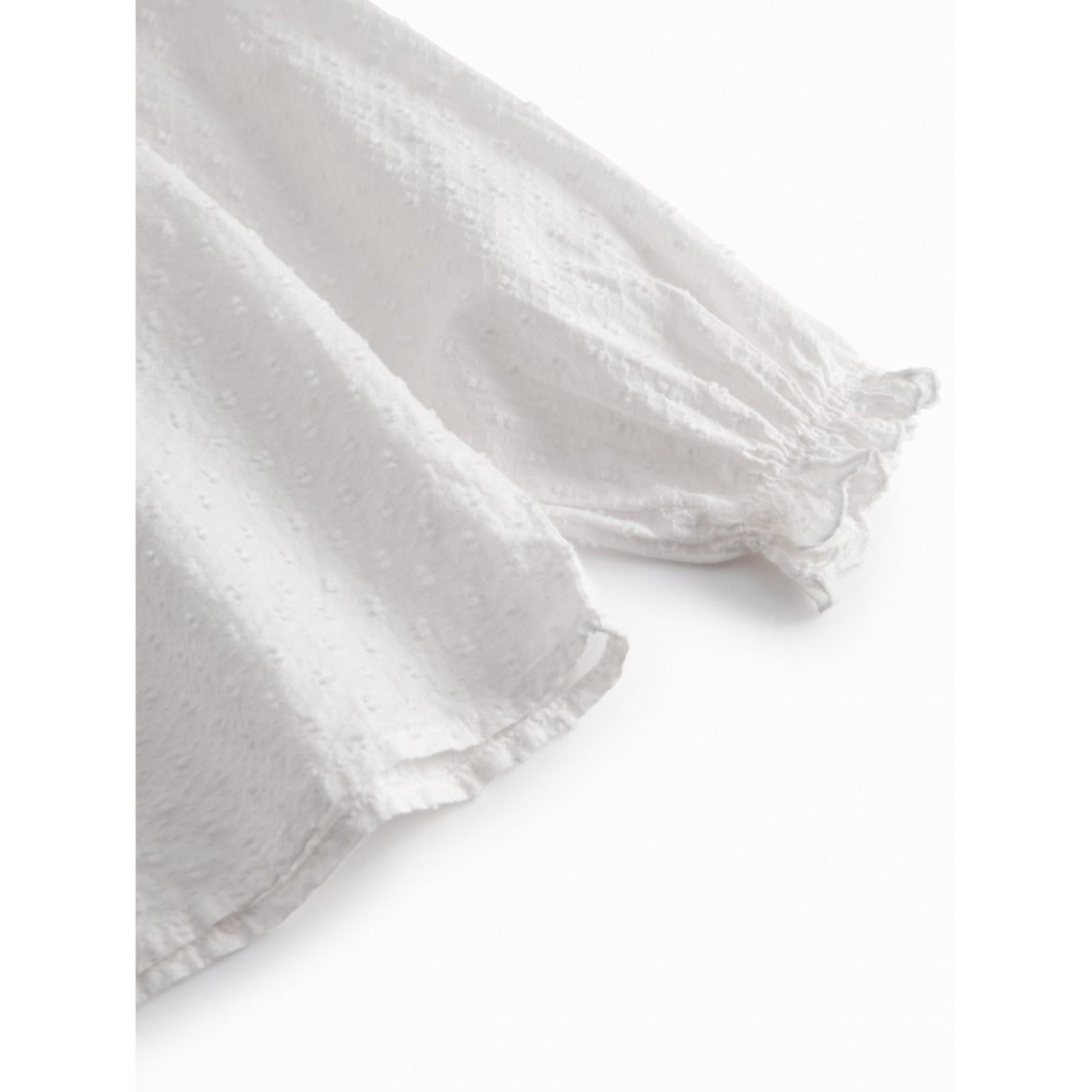 MarMar Fine Dobby White Trissy Bluse