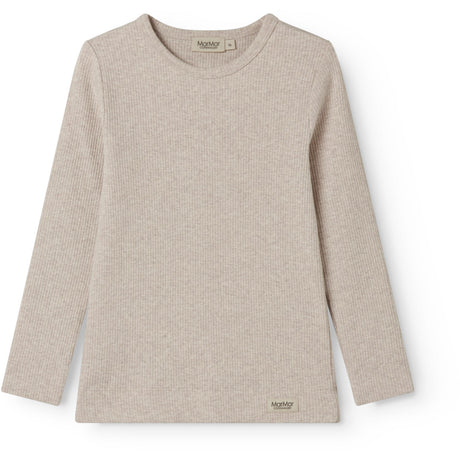MarMar Modal Melange Light Beige Mel. Plain Bluse