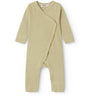 MarMar Newborn Modal Fine Rib Olive Stripe Rikke Heldrakt