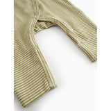 MarMar Newborn Modal Fine Rib Olive Stripe Rikke Heldrakt