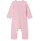 MarMar Newborn Modal Fine Rib Pink Stripe Rikke Heldrakt
