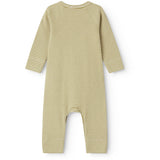 MarMar Newborn Modal Fine Rib Olive Stripe Rikke Heldrakt