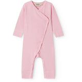 MarMar Newborn Modal Fine Rib Pink Stripe Rikke Heldrakt