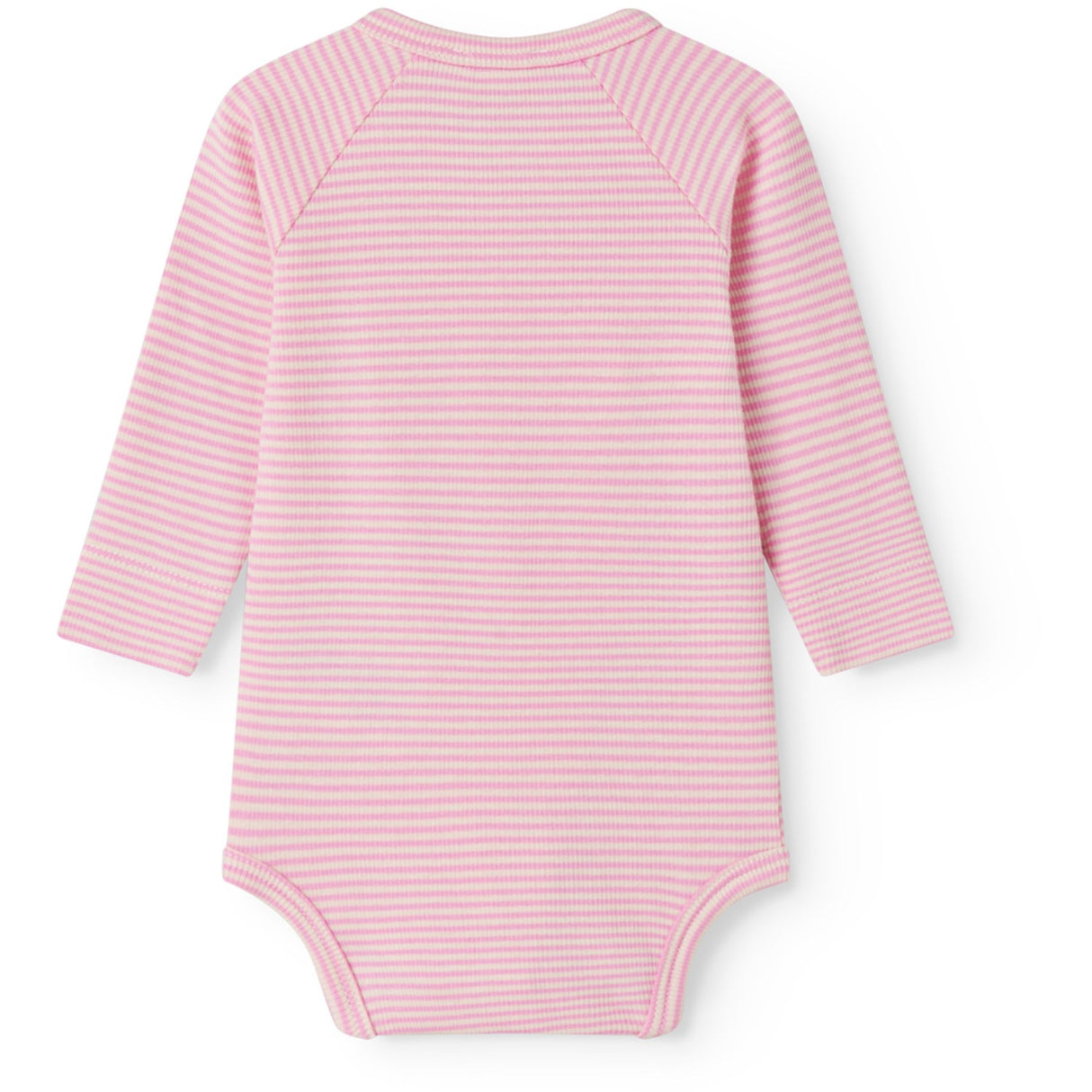 MarMar Newborn Modal Fine Rib Pink Stripe Bellis Body