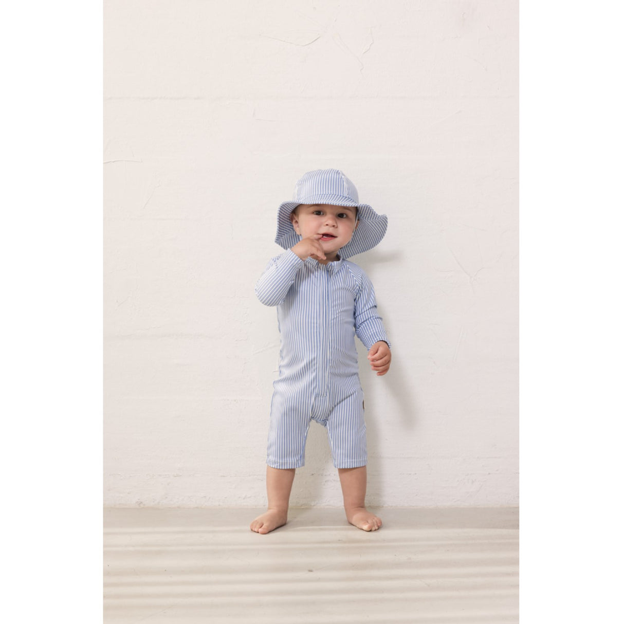 MarMar Swim Print Bolich Blue Stripe Swal Drakt