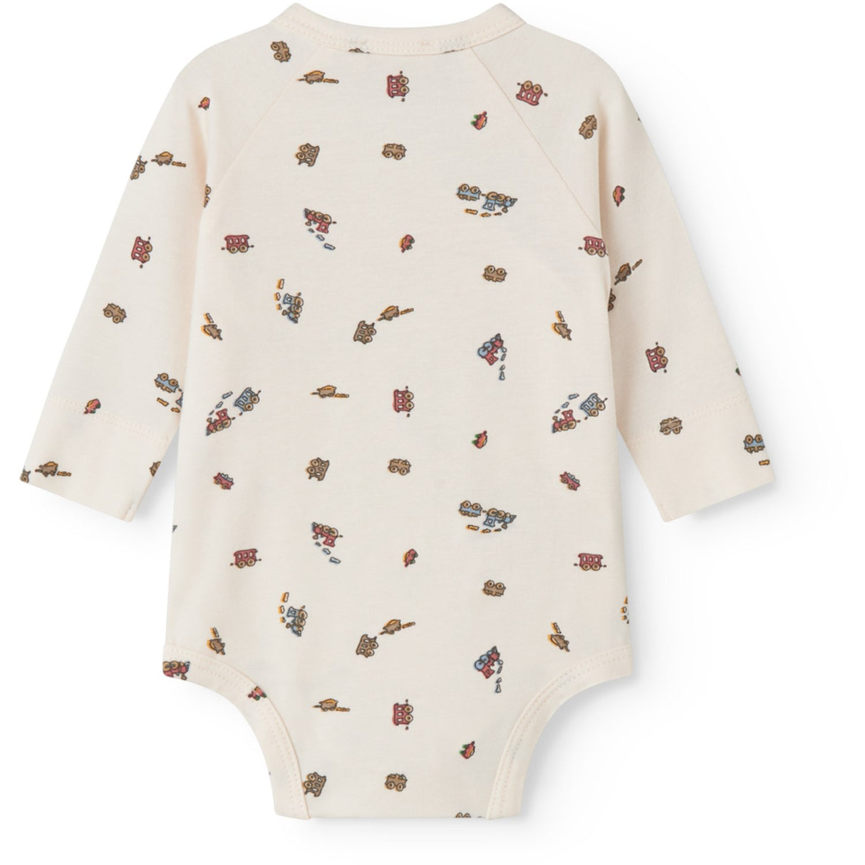 MarMar Newborn Modal Smooth Print Trains Belito Body