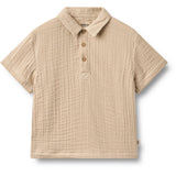 Wheat Warm Sand Sett Skjorte S/S & Shorts Svend