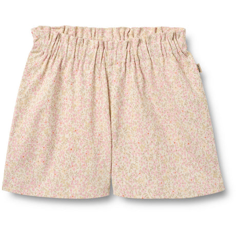 Wheat Coral Flowers Shorts Sandy