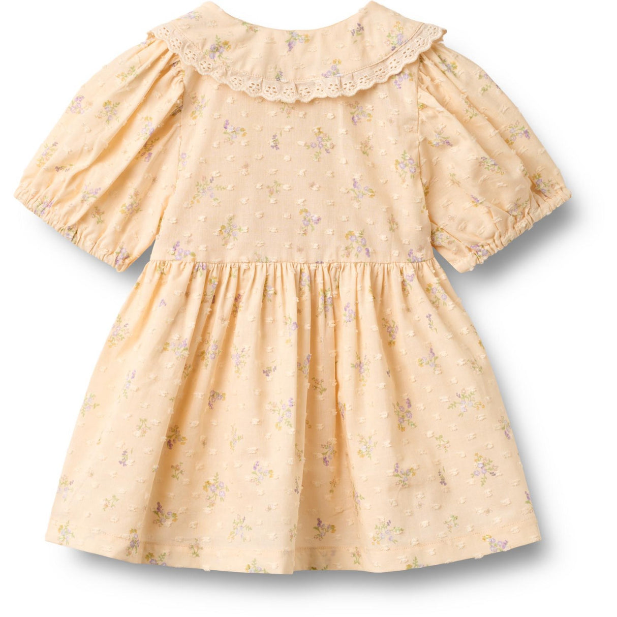 Wheat Barely Apricot Flowers Kjole S/S Adele