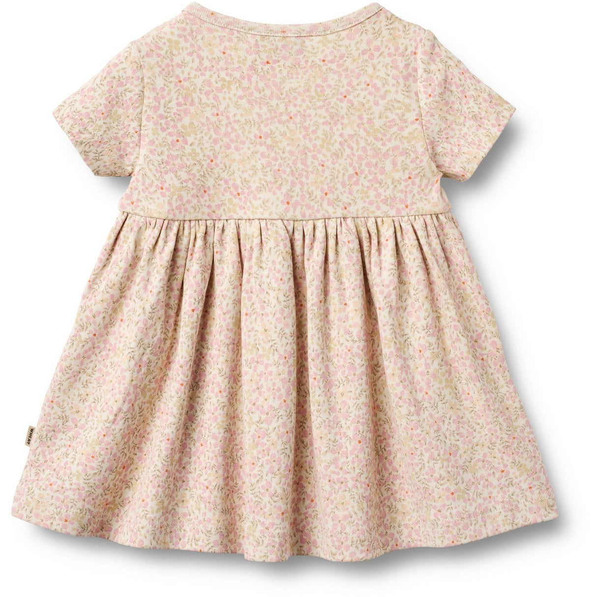 Wheat Coral Flowers Jersey Kjole S/S Nova