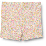 Wheat Blush Flower Meadow Bike Shorts Anne