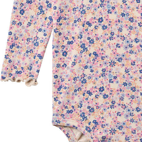 Wheat Pink Blue Flowers Body L/S Rie