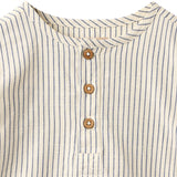 Wheat Dark Blue Stripe Skjorte Bjørk