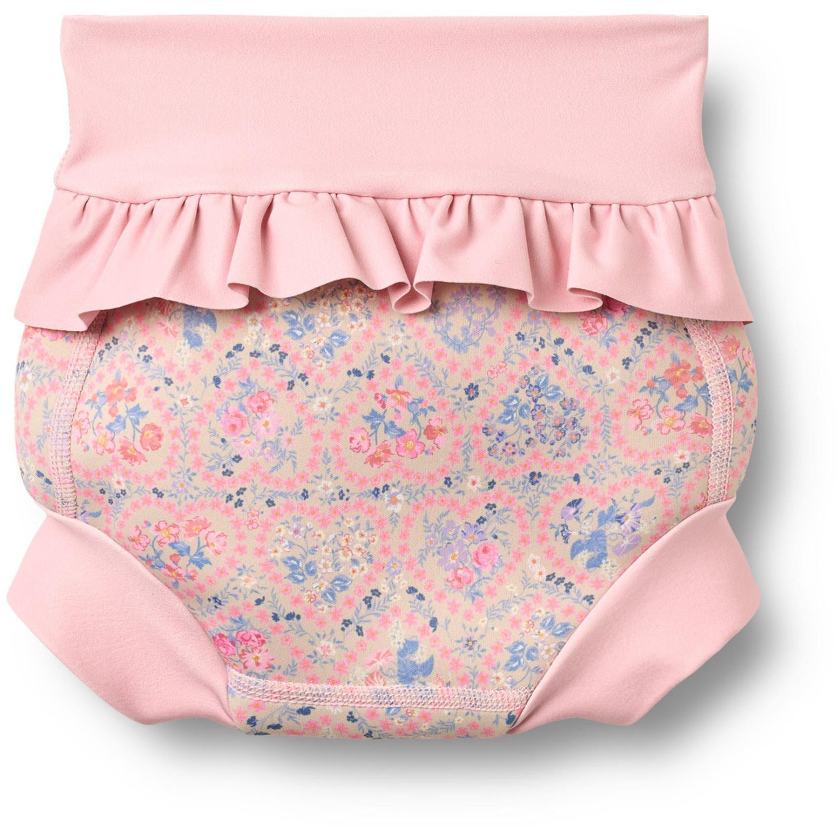 Wheat Pink Heart Flowers Neoprene Swim Bukser Rita