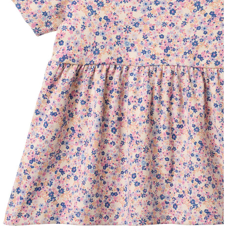 Wheat Pink Blue Flowers Jersey Kjole Anna