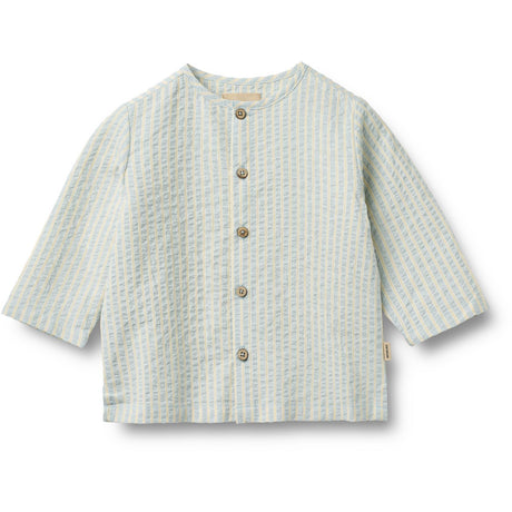 Wheat Summer Sky Stripe Skjorte Shelby