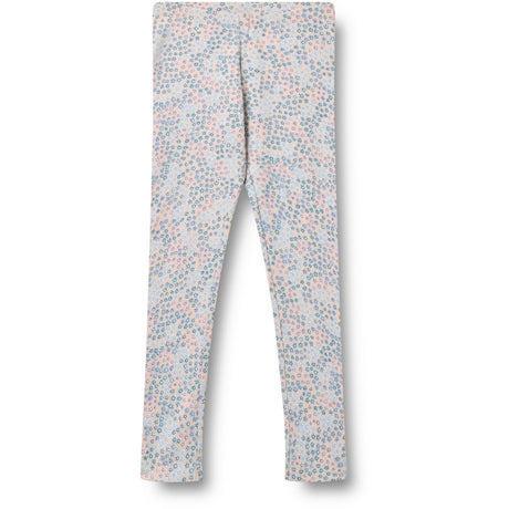 Wheat Powder Blue Flowers Jersey Leggings Jules