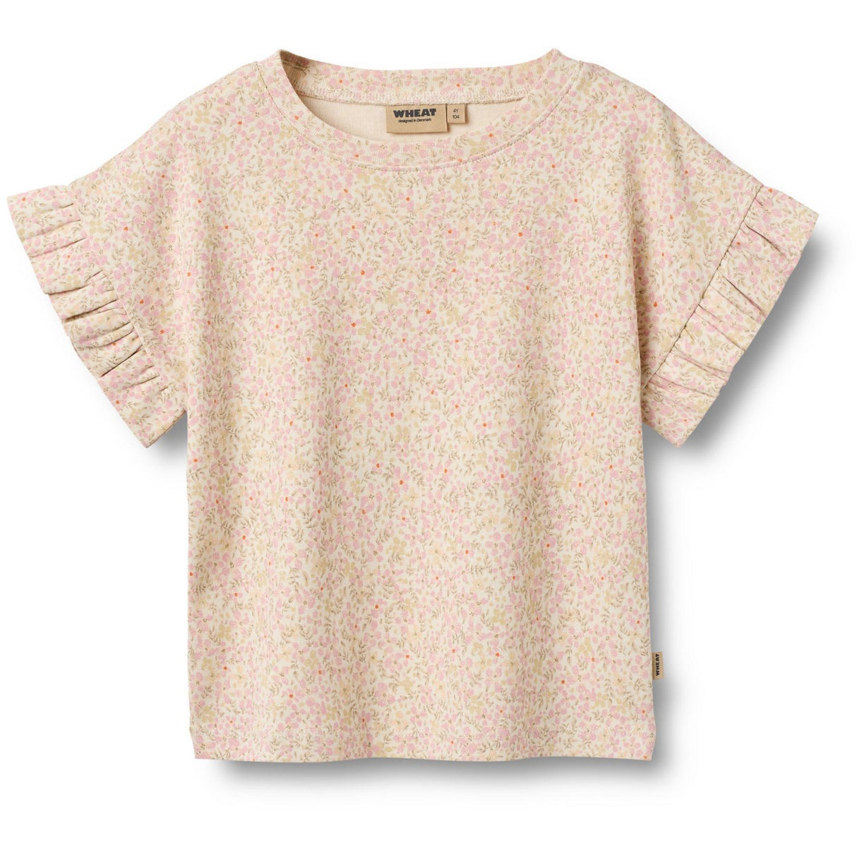 Wheat Coral Flowers T-shirt S/S Ally