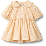 Wheat Barely Apricot Flowers Kjole S/S Adele