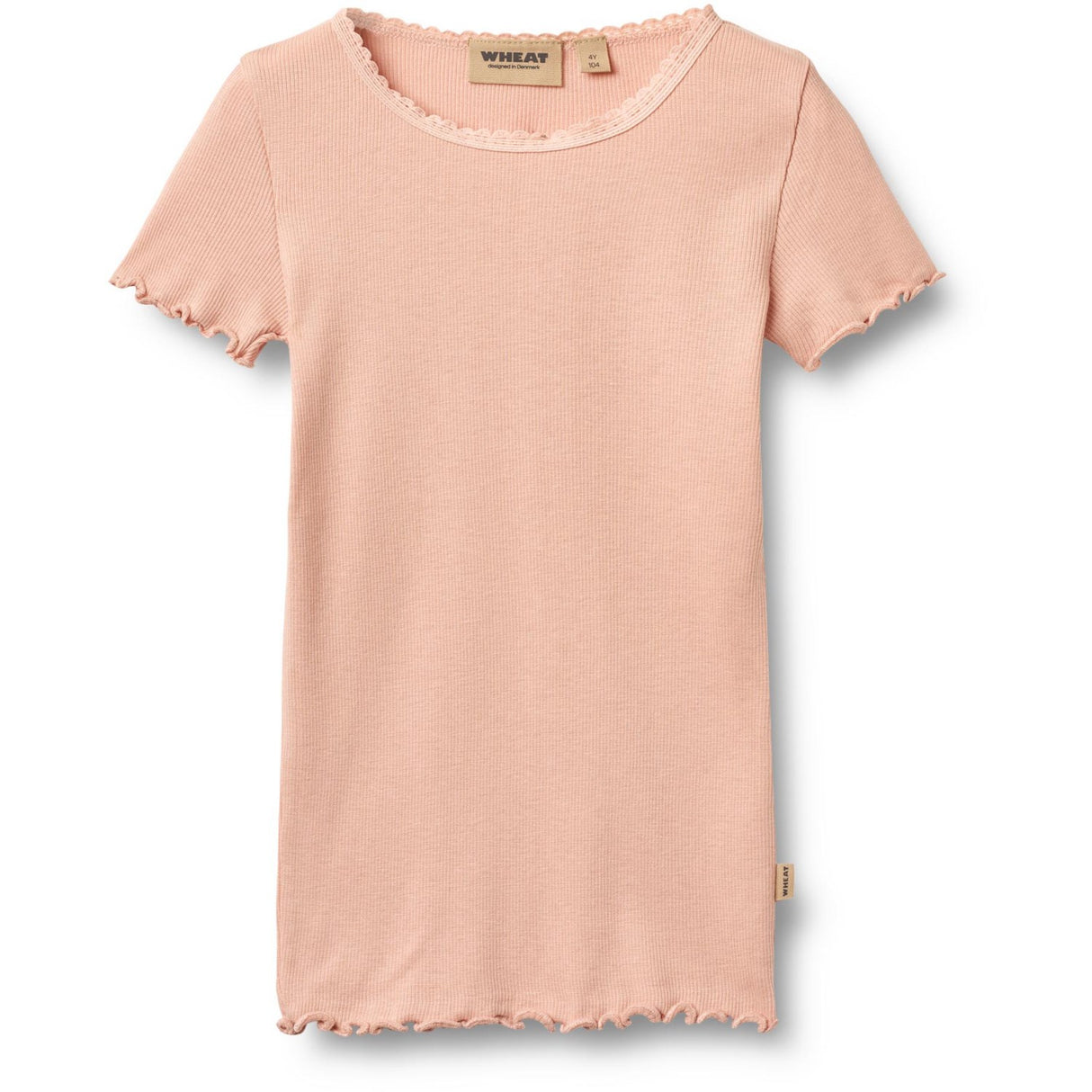 Wheat Rose Cloud Rib T-shirt S/S Katie