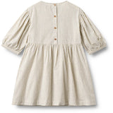 Wheat Dark Blue Stripe Kjole 3/4 Sleeve Magda