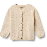 Wheat Sandshell Strikk Cardigan Maia