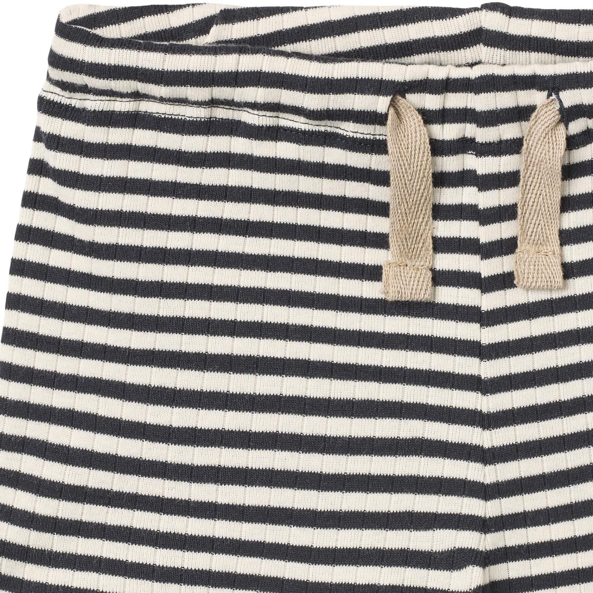 Wheat Navy Rib Stripe Jersey Shorts Vic