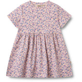 Wheat Pink Blue Flowers Jersey Kjole Anna