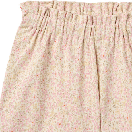 Wheat Coral Flowers Shorts Sandy