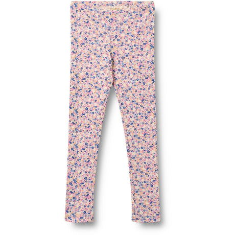 Wheat Pink Blue Flowers Jersey Leggings Jules
