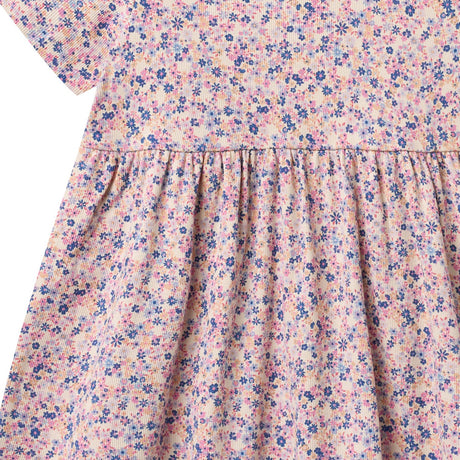 Wheat Pink Blue Flowers Jersey Kjole Anna