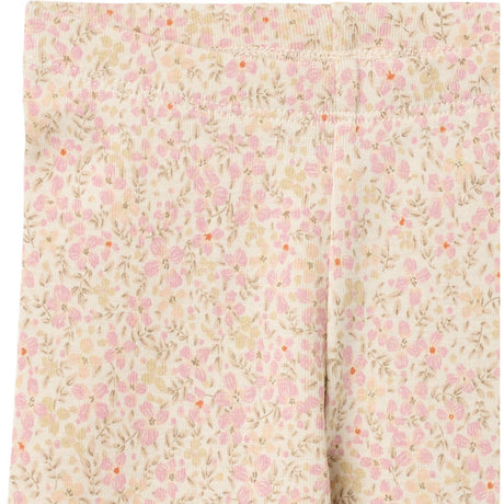 Wheat Coral Flowers Jersey Leggings Jules