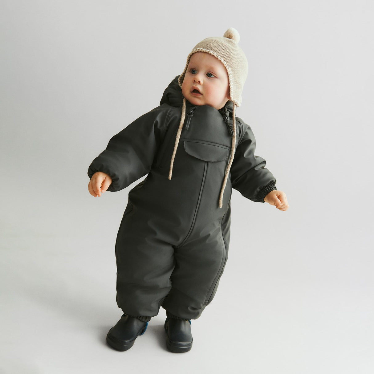 Wheat Navy Barefoot Rubber Støvler Zerro