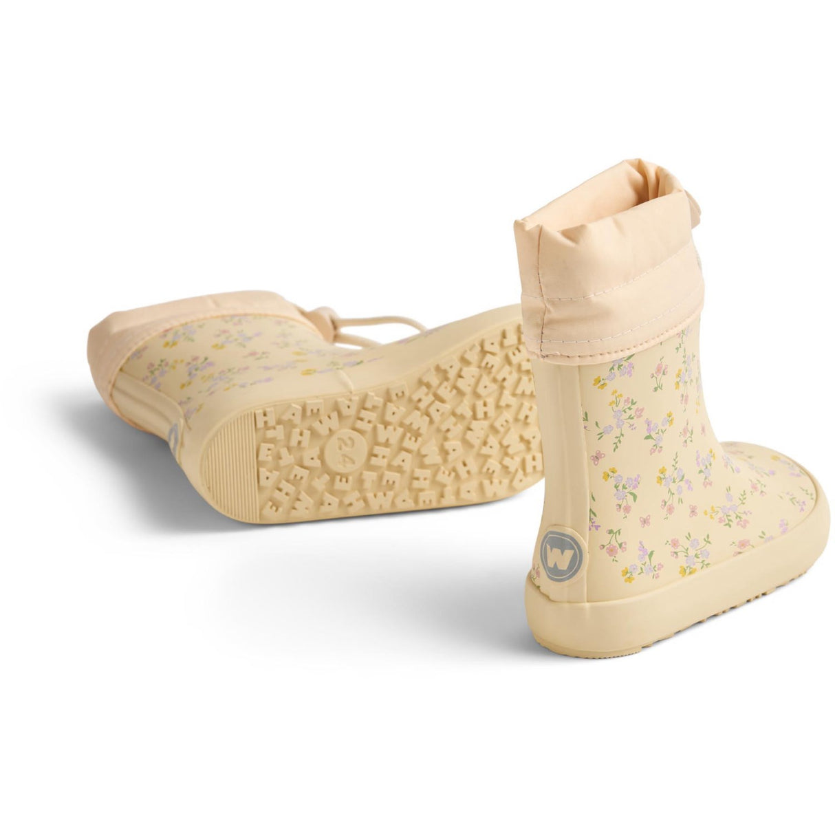 Wheat Barely Apricot Flowers Barefoot Rubber Støvler Zerro