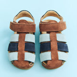 Wheat Navy Teal Water Sandal Izzy