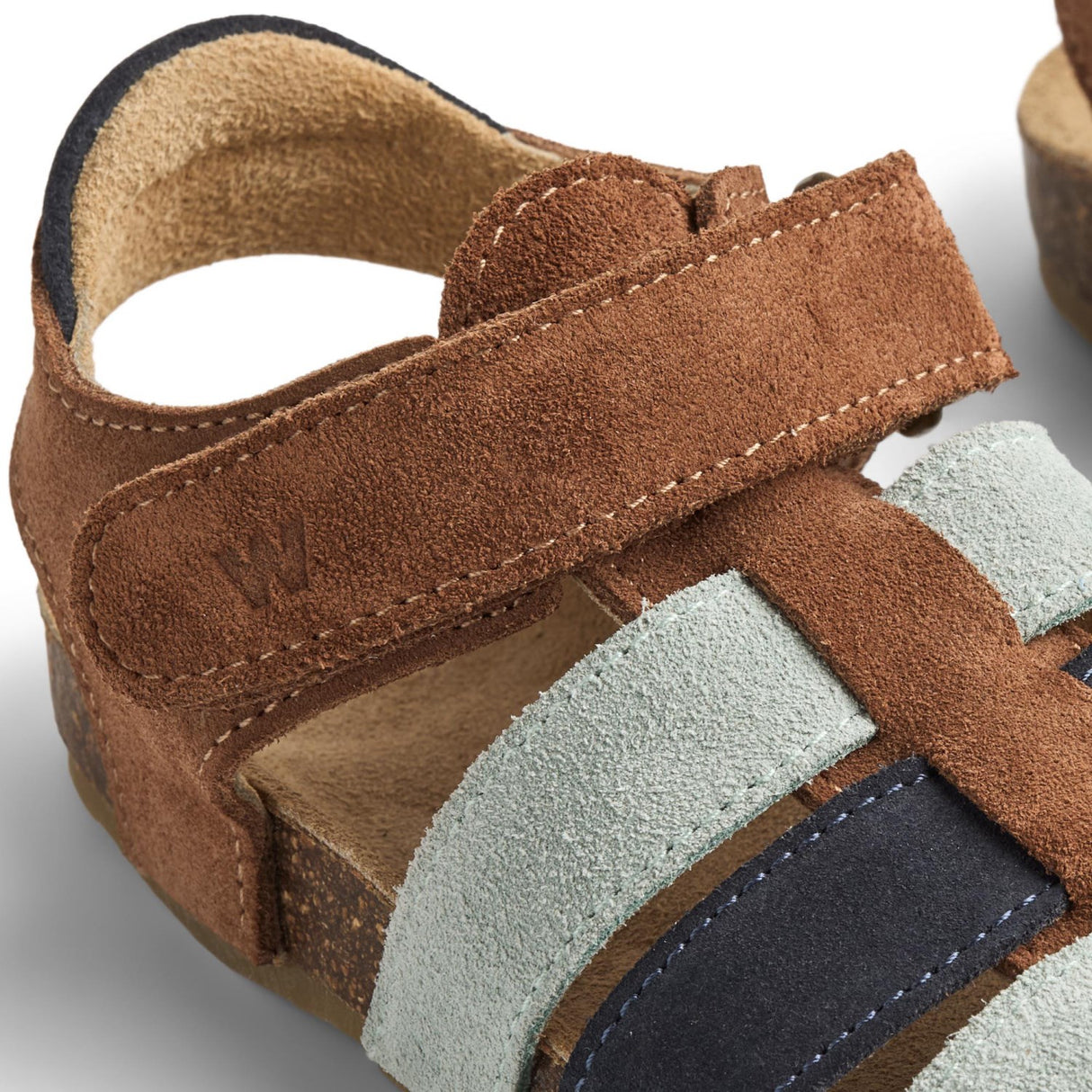 Wheat Navy Teal Water Sandal Izzy