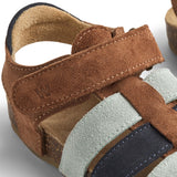 Wheat Navy Teal Water Sandal Izzy