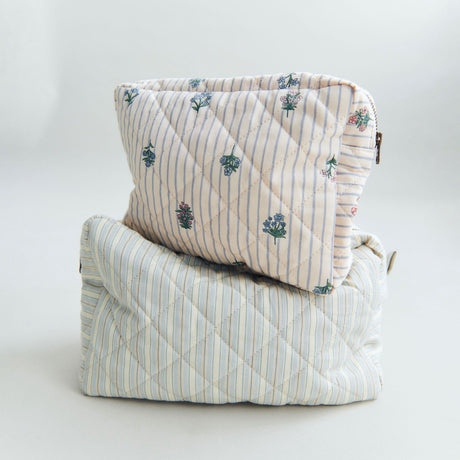 Wheat Blue Ocean Stripe Wash Veske Large Ziggi