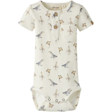 Lil'Atelier Coconut Milk Sea Animals Nbmlavo Esi Ss Slim Body Lil