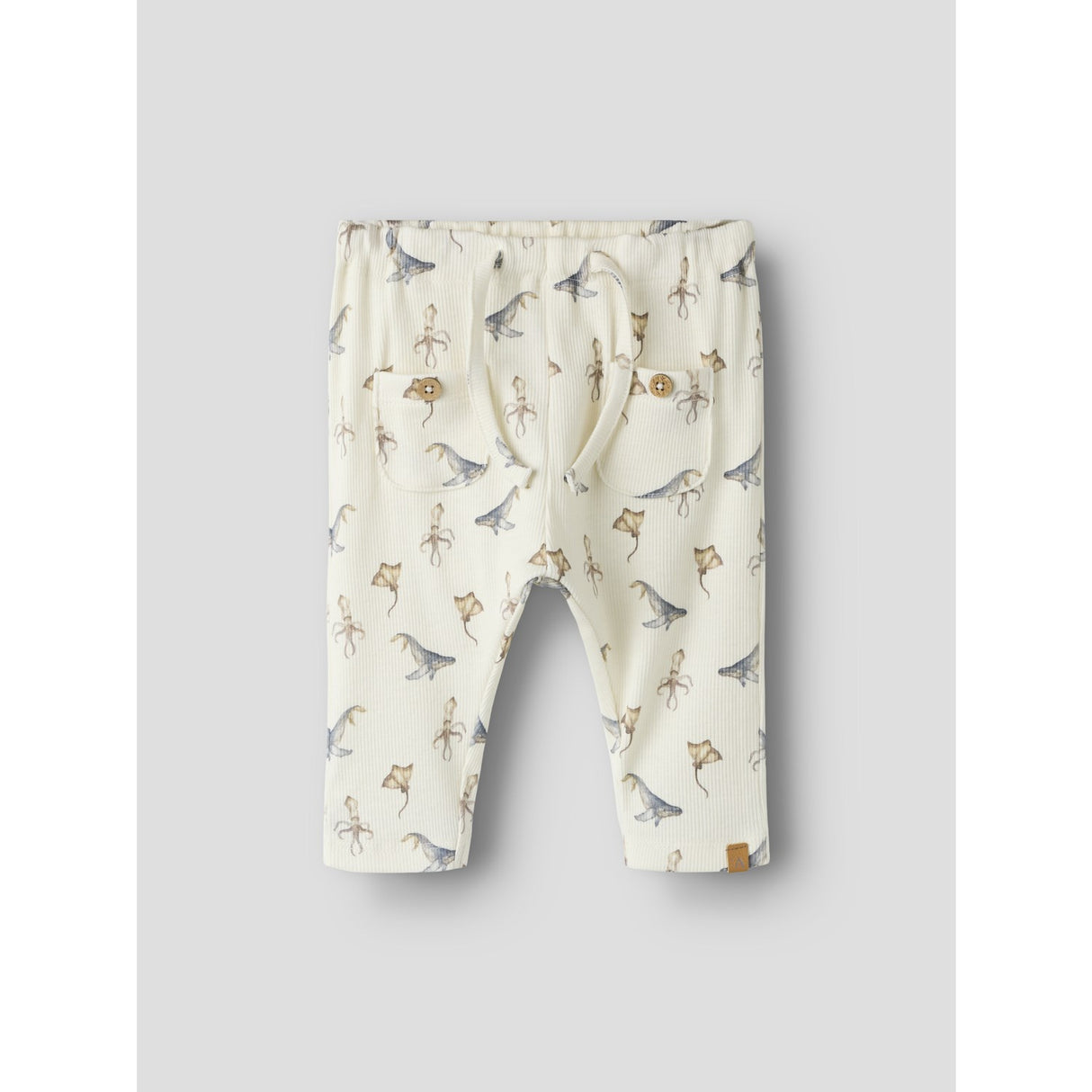 Lil'Atelier Coconut Milk Sea Animals Nbmlavo Eki Loose Bukser Lil