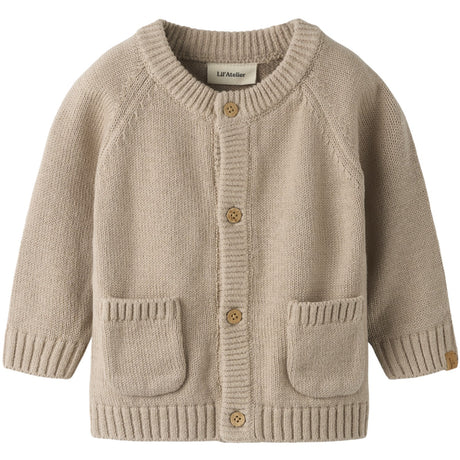 Lil'Atelier Oxford Tan Nbmfogon Ls Strikk Card Lil