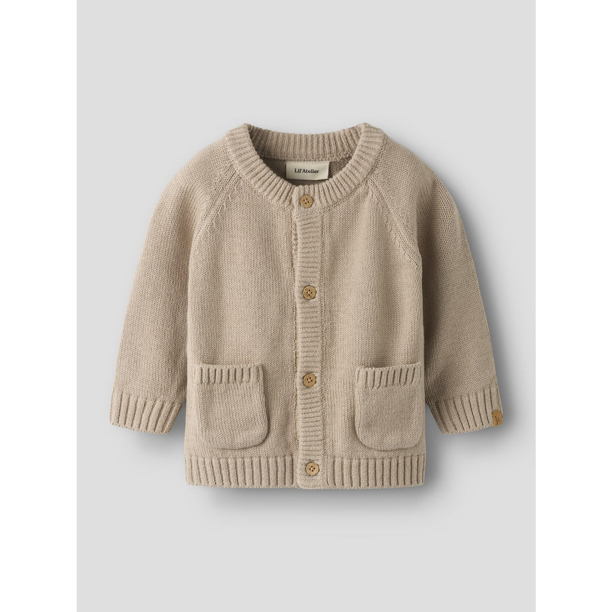 Lil'Atelier Oxford Tan Nbmfogon Ls Strikk Card Lil