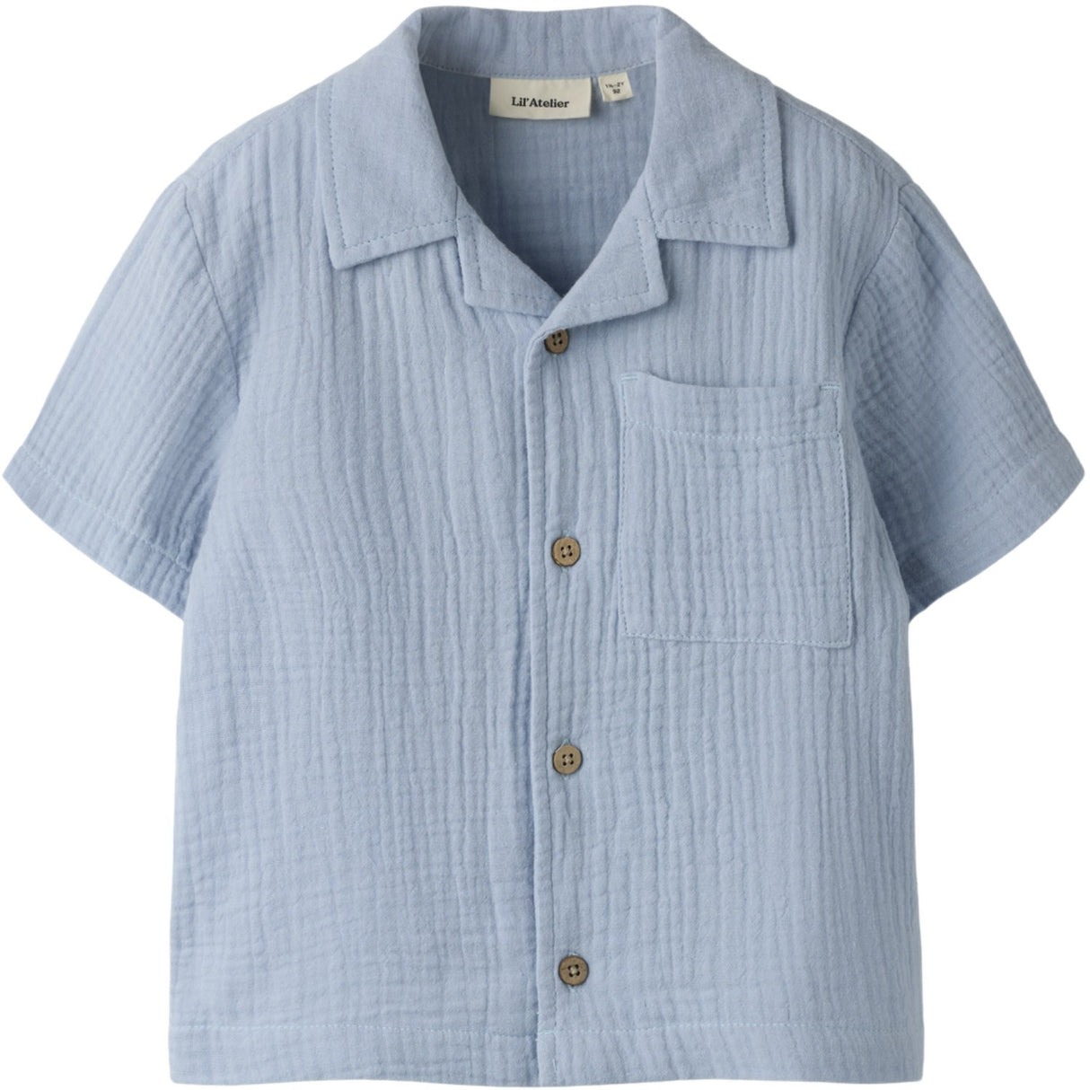 Lil'Atelier Zen Blue Nmmfulina Ss Skjorte Lil