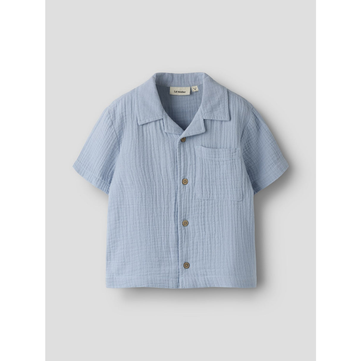 Lil'Atelier Zen Blue Nmmfulina Ss Skjorte Lil