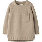 Lil'Atelier Oxford Tan Nmmfogon Ls Strikk Lil