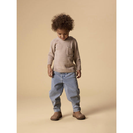 Lil'Atelier Oxford Tan Nmmfogon Ls Strikk Lil